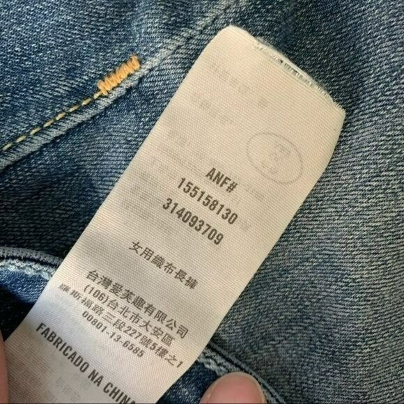 Abercrombie and Fitch womens size 26 medium wash blue skinny denim jeans - Picture 5 of 11